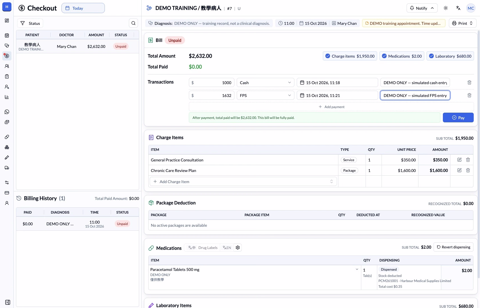 Step 8 — Review every payment-entry row before Pay.